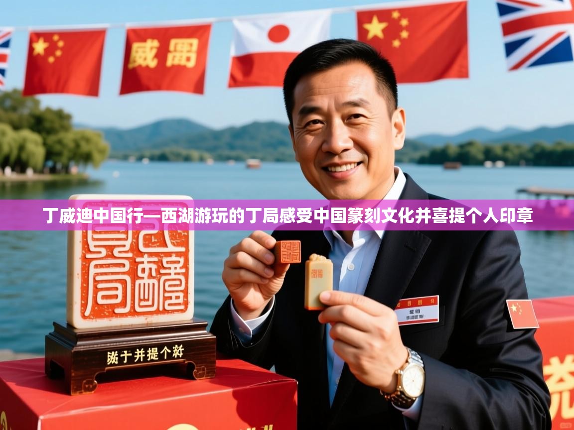 2025华体会体育网站赞助国米丁威迪中国行—西湖游玩的丁局感受中国篆刻文化并喜提个人印章